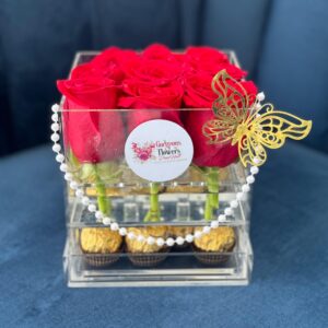 9 Rose Acrylic Box